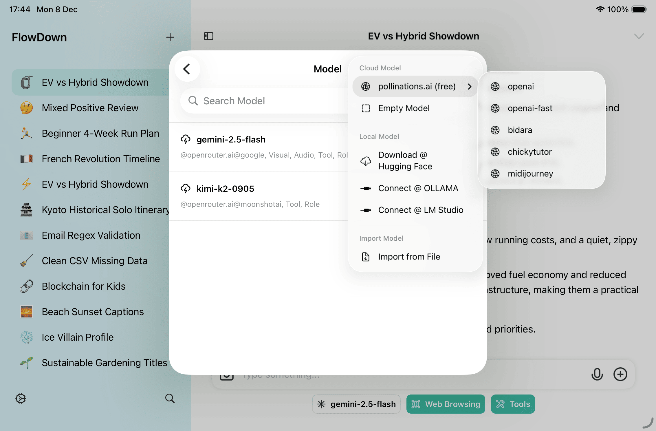 Fetch cloud model templates